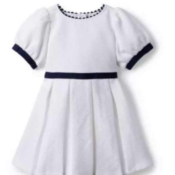 SOLD QUILTED PUFF SLEEVE JACQUARD DRESS - Picture 1 of 5